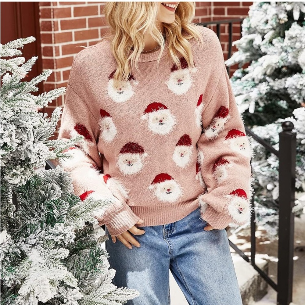 Lisa and Rose Cloud Soft Christmas Sweater Excellent Condition